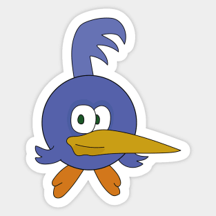 Chubby Woodpecker Sticker